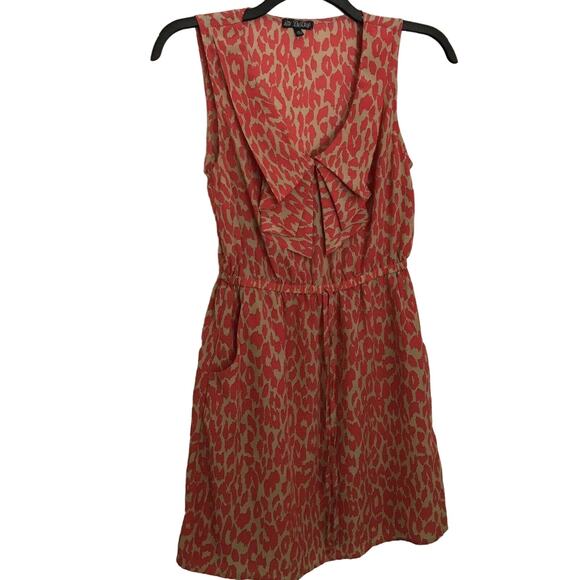 BeBop Pink & Tan Leopard Print Sleeveless Shift Dress - Size Medium - Mobwife - Picture 1 of 5
